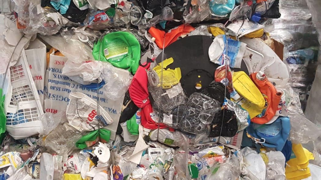 A fill of mixed grades of plastic.