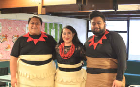 TAUA members Seyonce Raass Sosefo, Eleni Lokotui, Fire-mani Lokotui.