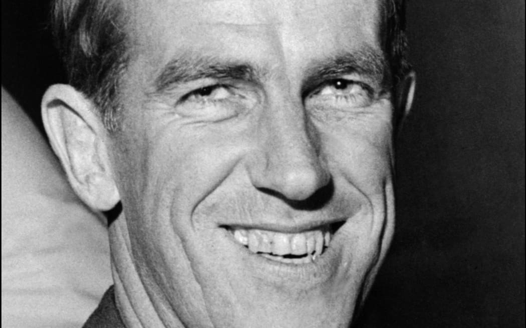 A portrait of Sir Edmund Hillary dated December 1958.
