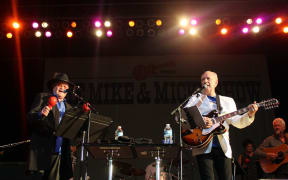 Micky Dolenz and Mike Nesmith on stage