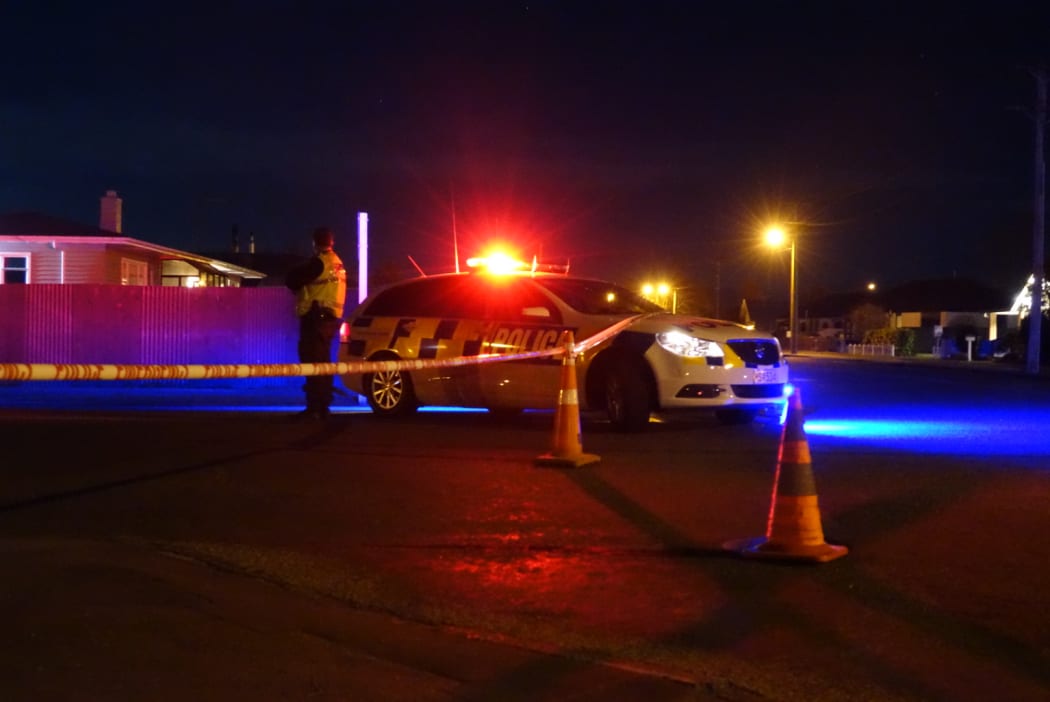 Police remained at the scene of the house in Ashburton at 7pm.