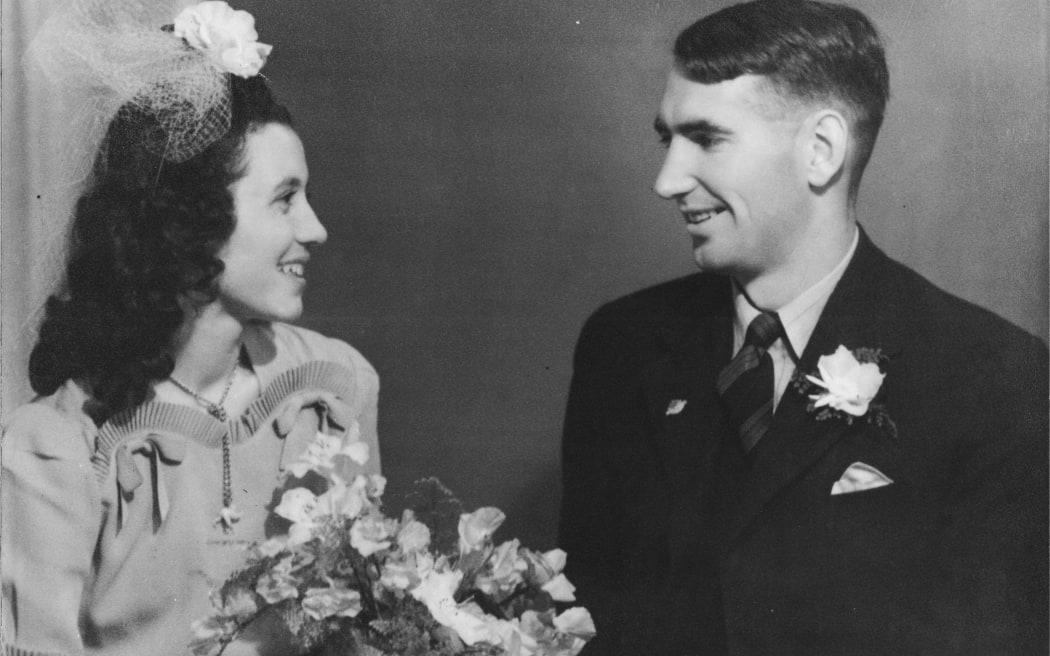 Peter and Thalia's wedding photo.