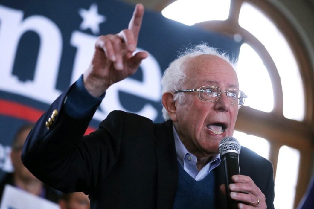 Democratic presidential candidate Sen. Bernie Sanders (I-VT) holds a campaign event at La Poste January 26, 2020 in Perry, Iowa.