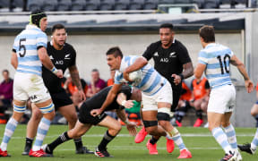 Argentina forward Pablo Matera in action against the All Blacks.