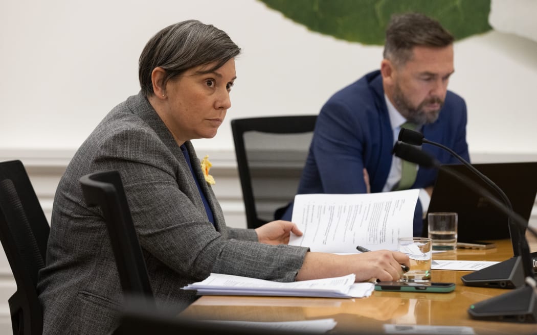 National MP Vanessa Weenink listens to Richard Capie while taking in the new evidence.