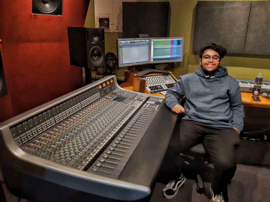 Chaitanya Rajapurkar in the Khan's Mumbai studio