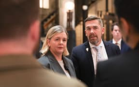 Camilla Belich (Labour) and Greg Fleming (National).