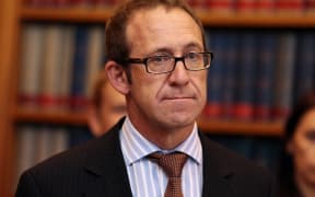 Labour Leader Andrew Little announcing Labour's new caucus