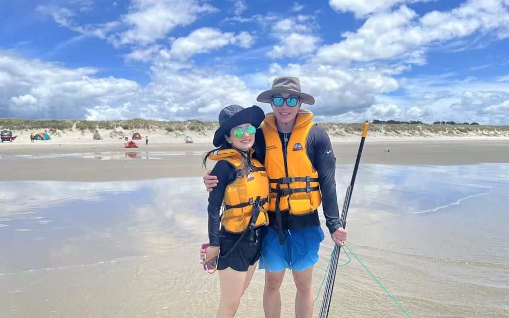 Mia Zhao says it is the first time she has learned how to identify a rip current in open water.