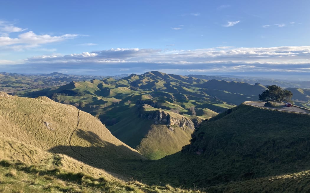 Looking out over Hawke's Bay from Te Mata Peak, where two mayoral elections will be contested and two others won't be.