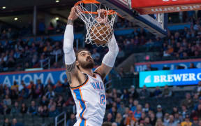 New Zealand basketballer Steven Adams playing for Oklahoma City Thunder