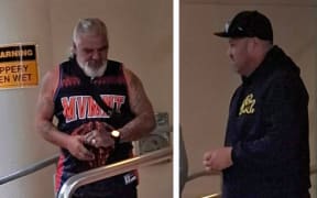 Greazy Dogs members Maurice Walker (left) and Jesse Fisher were fined for running an illegal raffle for a G-Rod motorcycle because they didn't have the necessary gambling licence.