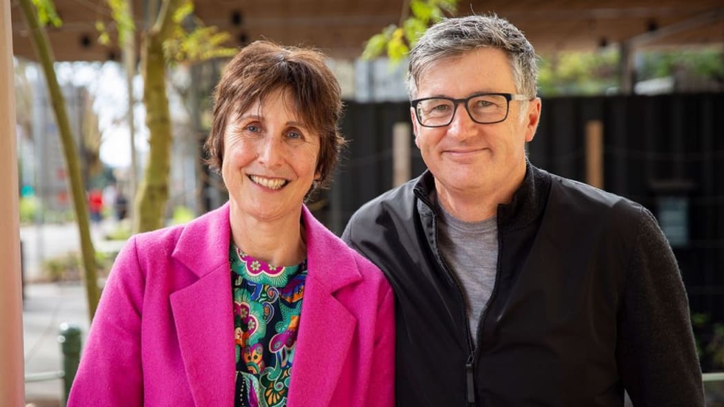 Dr Felicity Barnes and Michael Whitehead.