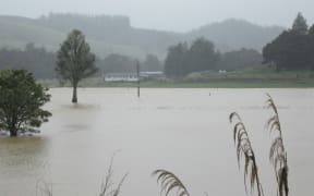 Flooding in Pipiwai, west of Whangarei.