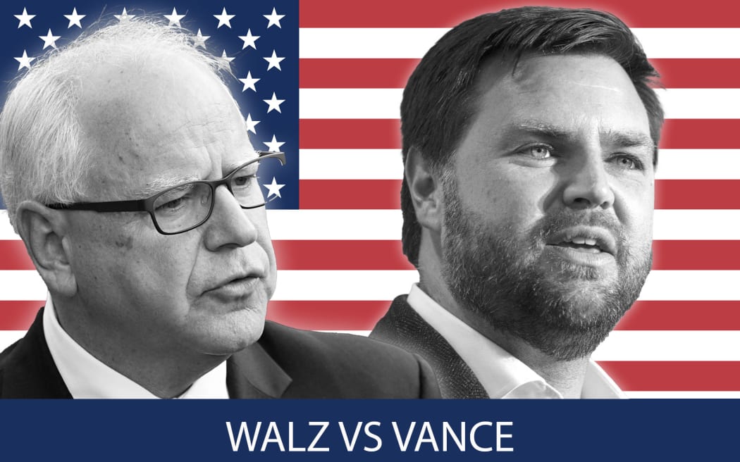 Tim Walz and JD Vance