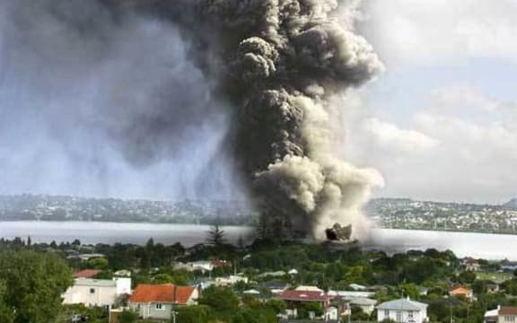 A fictitious volcanic eruption in Auckland