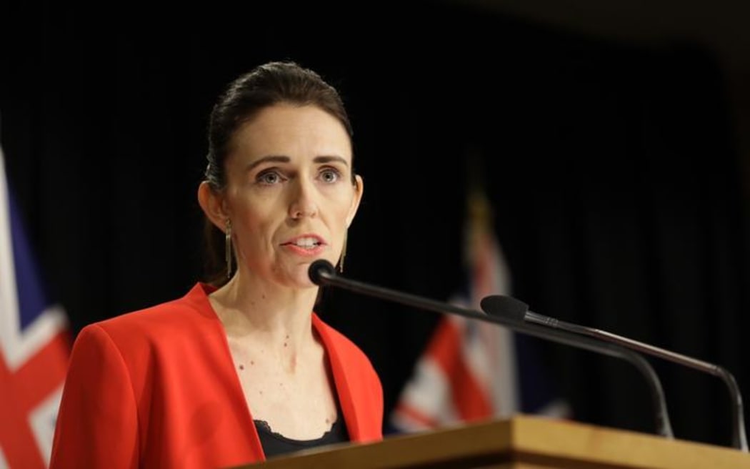 Prime Minister Jacinda Adern at this morning's press conference