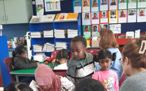 Children at the Fun with Numbers programme.
