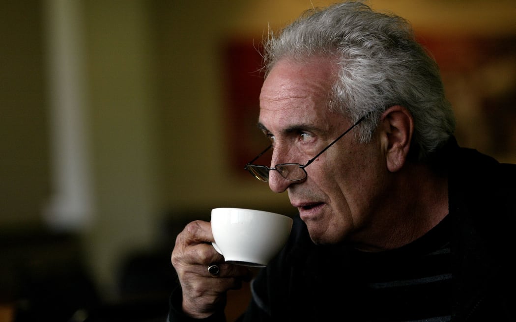 David Gapes, one of the original Radio Hauraki "pirates". The Auckland based radio station is about to celebrate the 40th anniversary of its first illegal broadcast from the ship Tiri out in the Hauraki Gulf. 
2 October 2006 New Zealand Herald Photograph by Dean Purcell