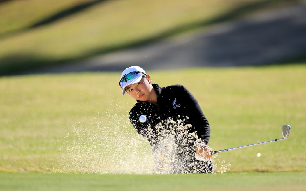 Fiona Xu of New Zealand in action at the National Women's Amateur in Georgia, 2023.