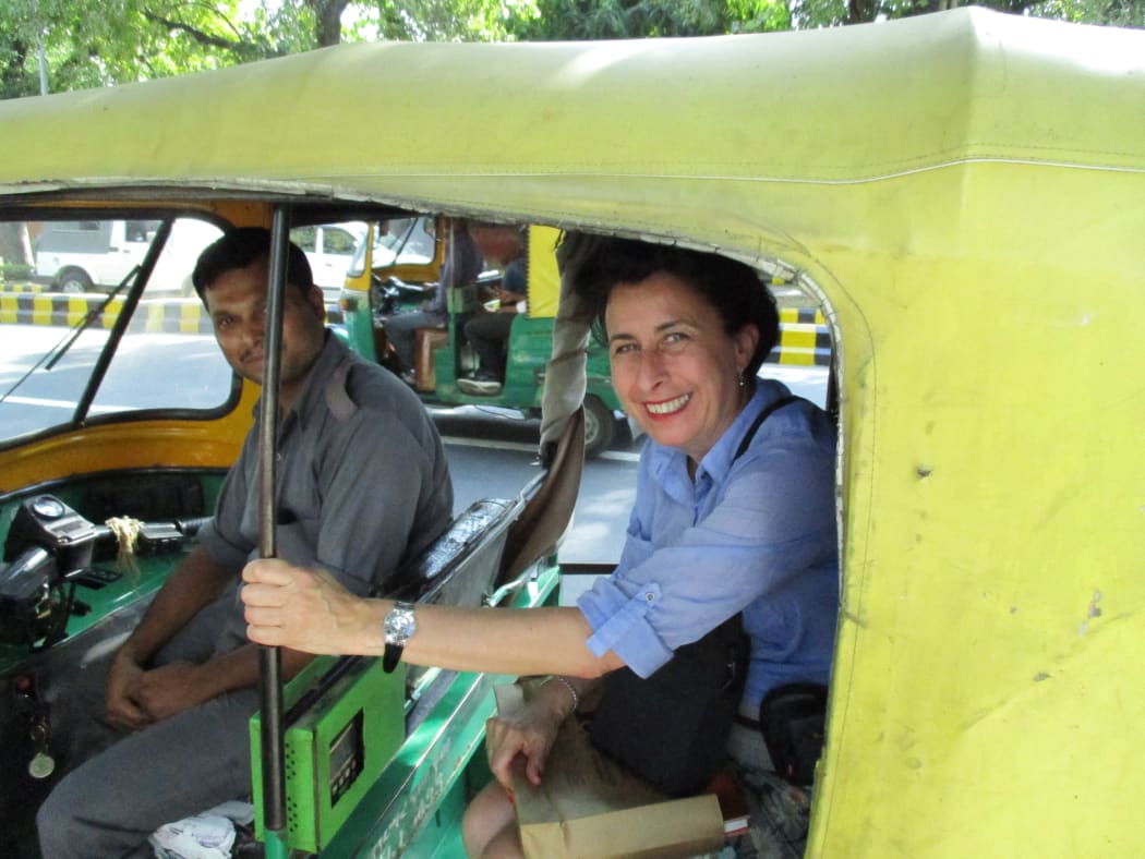 Kirsten Lovelock in New Delhi, 2015