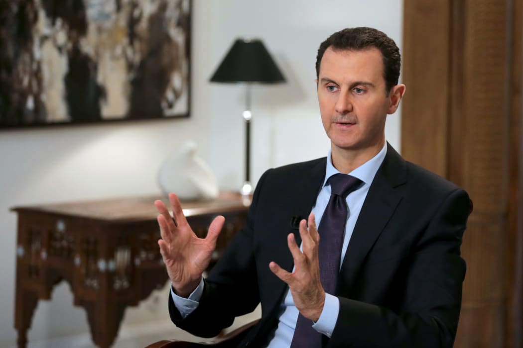 Syrian President Bashar al-Assad in an exclusive interview with AFP in the capital Damascus 11 February 2016.