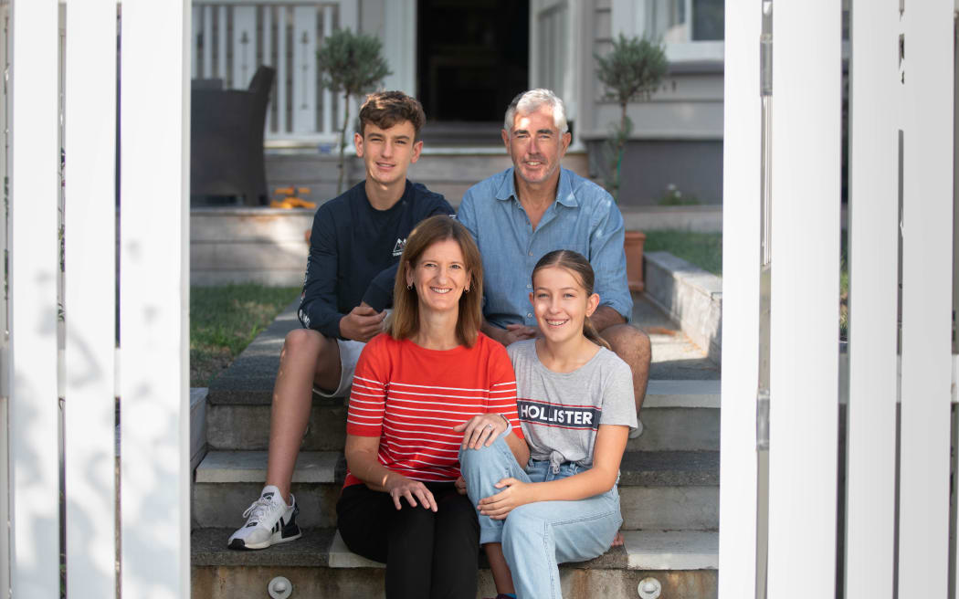 Clockwise from top left: Jack, Tim, Kate and Ali Swarbrick