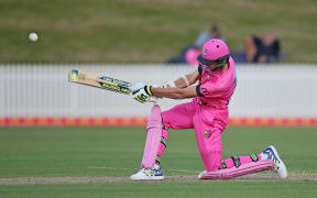 Mitchell Santner playing for Northern Districts.