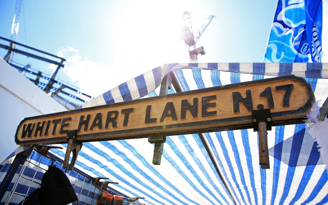 White Hart Lane sign outside Tottenham Hotspurs ground.
