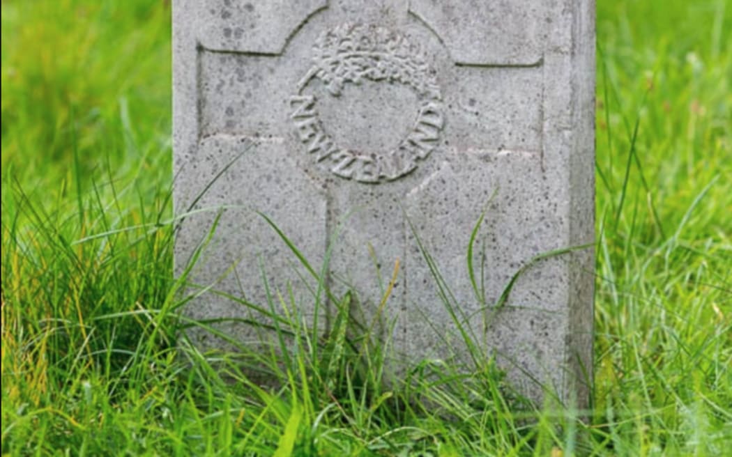 One of the tombstones restored by NZRA