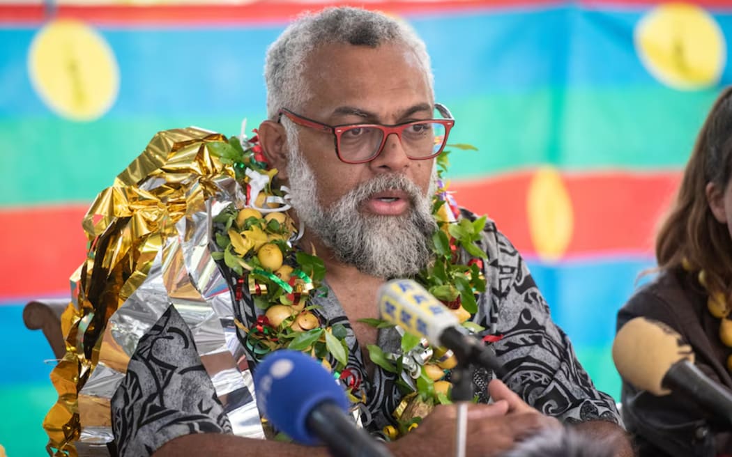 Emmanuel Tjibaou says the proposal negotiated in France will help end violence in New Caledonia. (AFP: Delphine Mayeur)