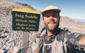Billy Meredith on his Te Araroa trek.