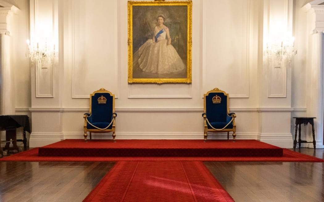 The newly elected Speaker Adrian Rurawhe attends Government House for confirmation from the Governor General