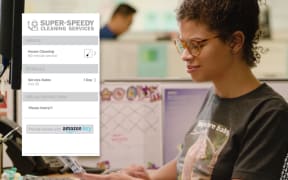 Ordering cleaners while you're at work