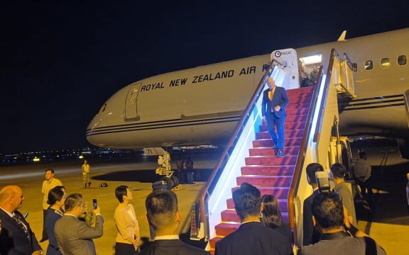 PM Christopher Luxon arrives in Shanghai, China