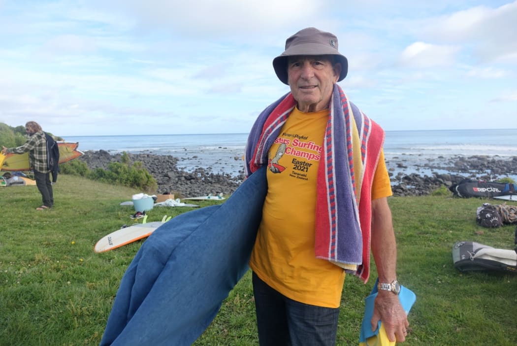 Adrian Pickering, the first 80 plus competitor at the Easter Masters