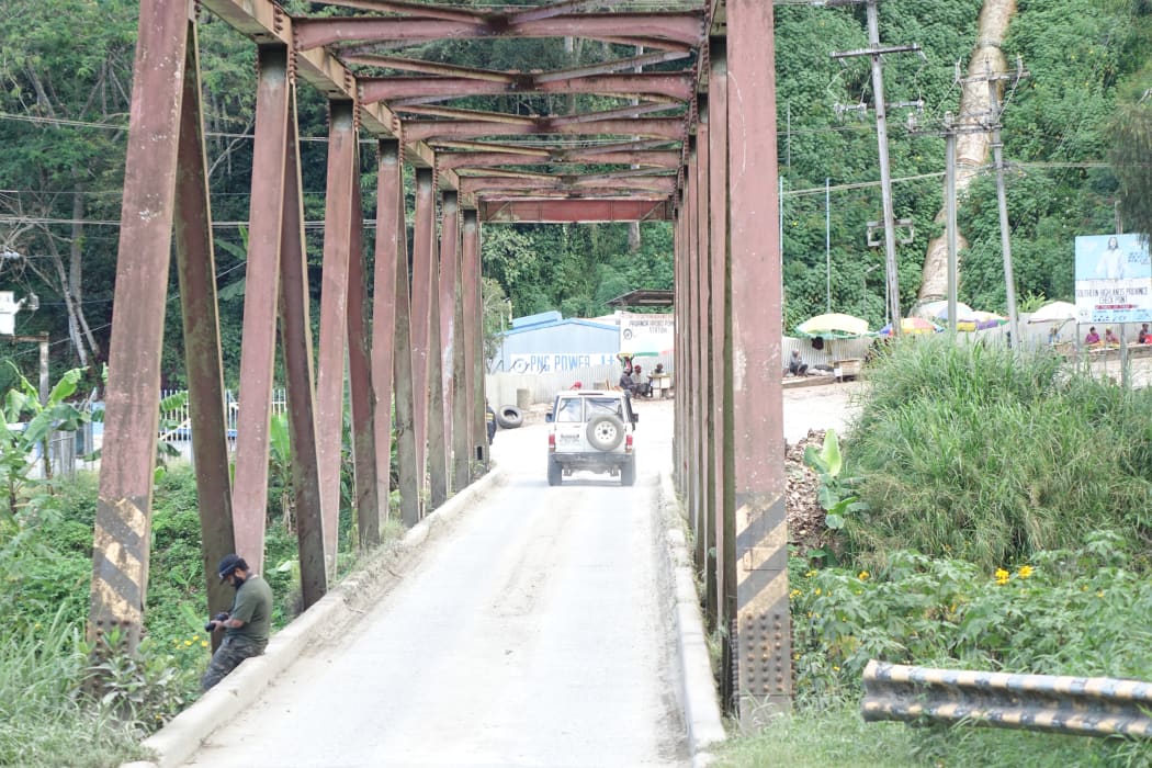 A bridge in Papua New Guinea's Western Highlands province.