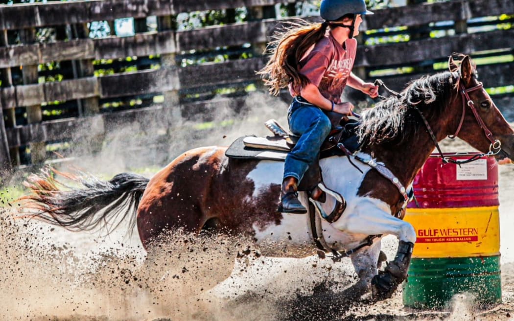 Riley Wood at a recent competition.