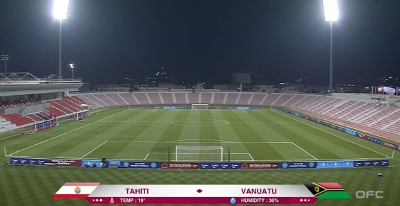 The FIFA World Cup Oceania qualifying match between Tahiti and Vanuatu did not go ahead.