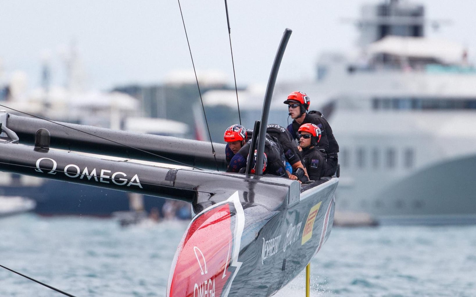 Team New Zealand have won five races against Oracle Team USA in Bermuda.