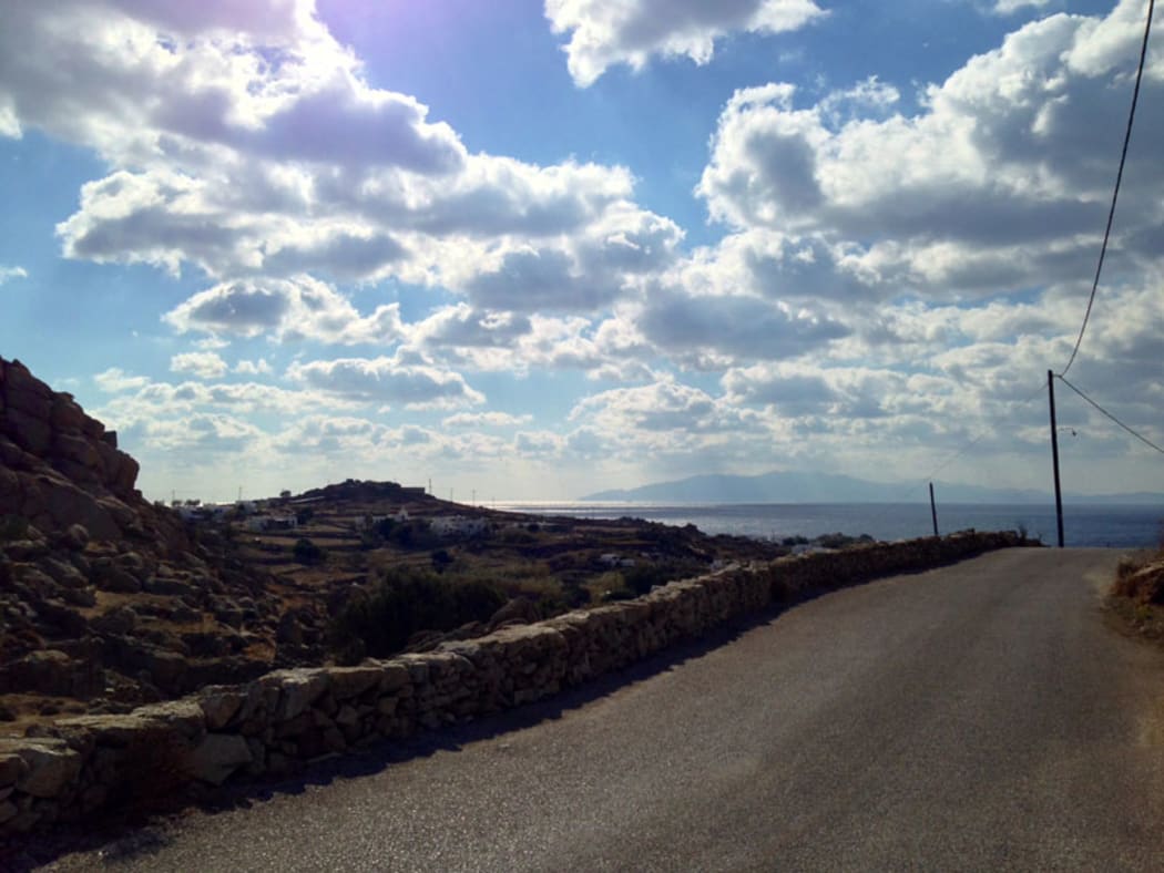 On the road to Mykonos