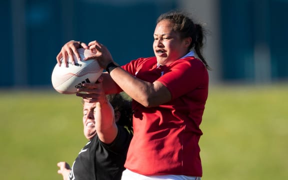 Barbarians lock Joanah Ngan-Woo during the match between the Black Ferns v New Zealand Barbarians, 2020.