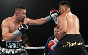 Joseph Parker (left) and Junior Fa