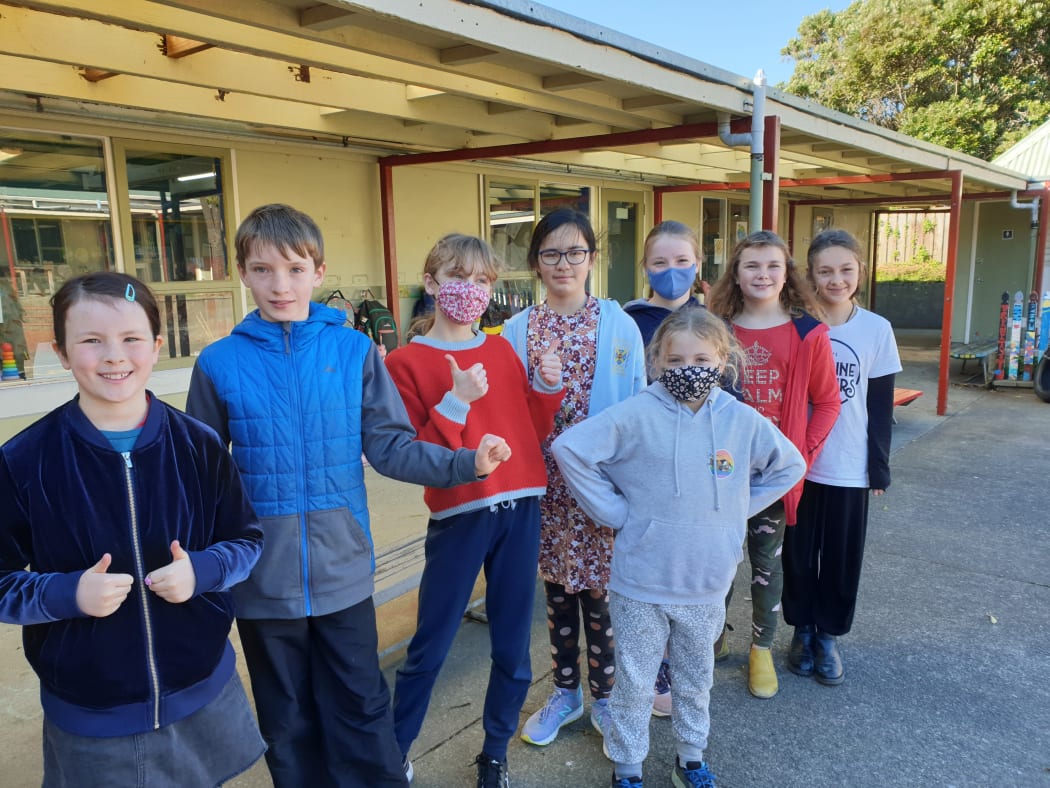 Berhampore School children were excited to be back in the classroom.