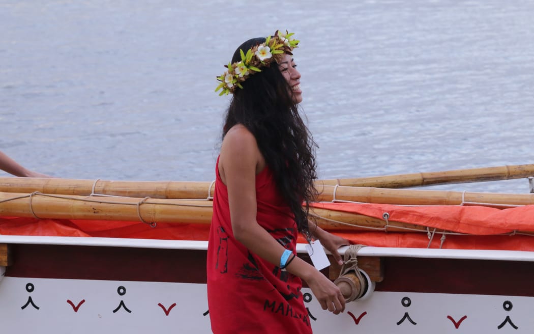 Deleagtes preparing for the Wa'a welcoming