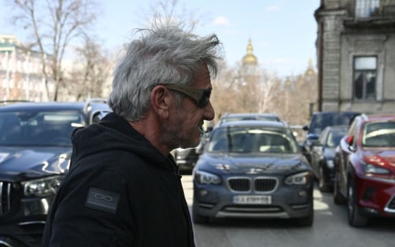 Oscar-winning actor Sean Penn in Kyiv on 16 March, 2026.