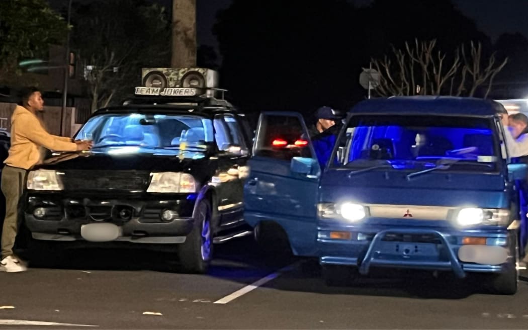 Car audio crews gather in Māngere's Centre Park to showcase their cars, bikes and sound systems at a community event organised by Junior Fa'auiga.