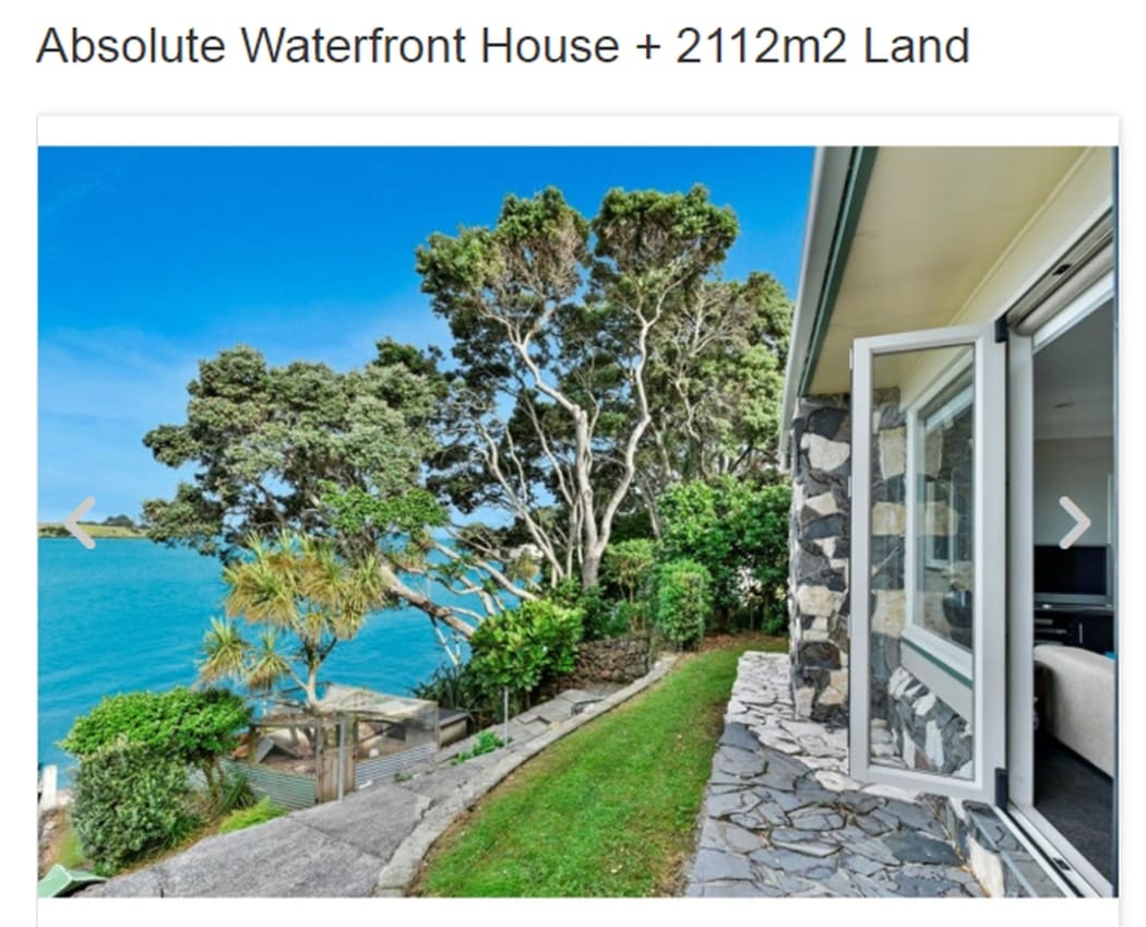Property by the sea is popular on TradeMe
