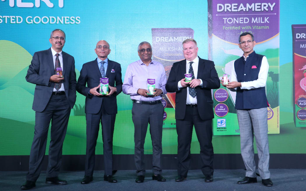 Caption:(L-R) Ishmeet Singh, Sunil Sethi, Kishore Biyani, Chris Greenough and Anuraag Agarwal.