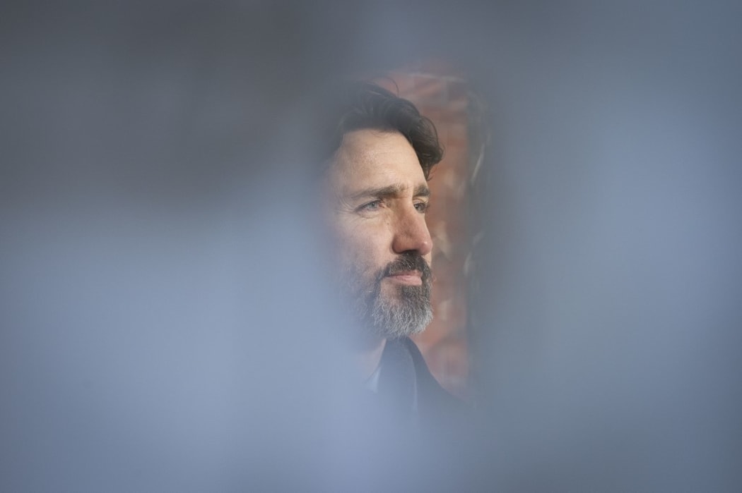 Canadian Prime Minister Justin Trudeau speaks during a Covid-19 briefing at the Rideau Cottage in Ottawa, Ontario, on December 18, 2020. (Photo by Lars Hagberg / AFP)
